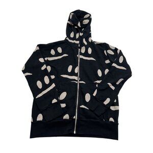 Nununu Smirks Zip Hoodie in Black